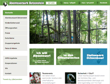 Tablet Screenshot of abenteuerpark-betzenstein.de